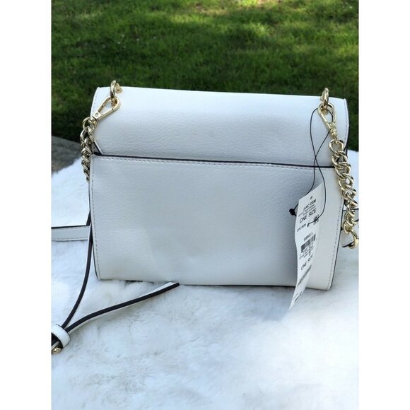 Inc White Crossbody Bag Women Style Faux Leather - Picture 3 of 6
